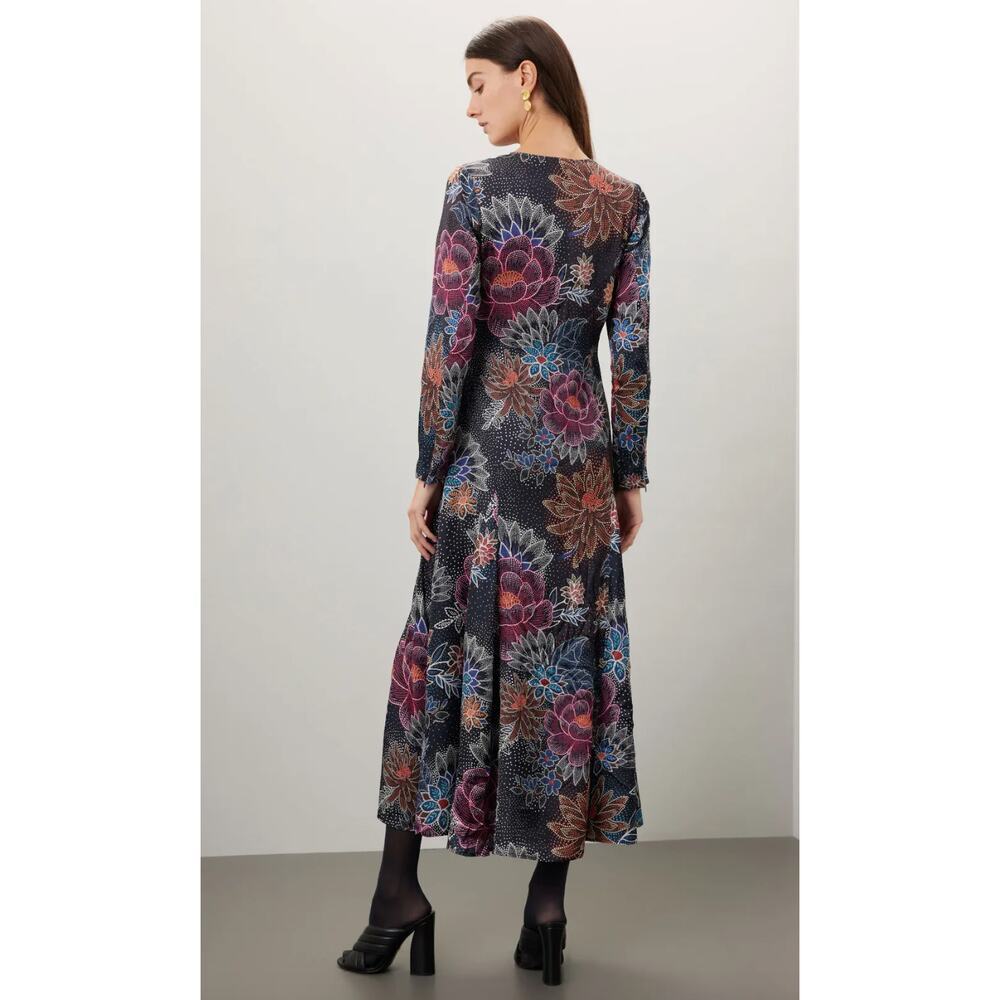 FARM Rio Blue Floral Maxi Dress Size S - Picture 2 of 7